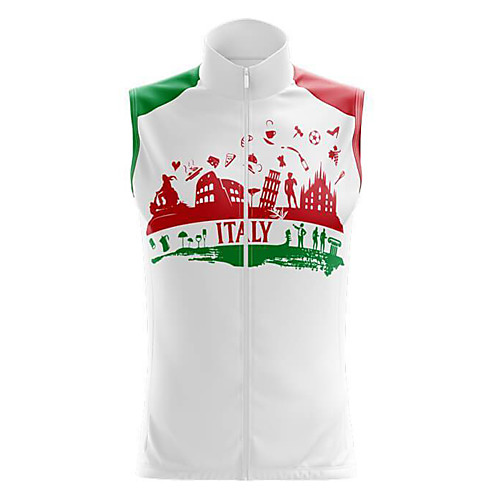 

21Grams Women's Sleeveless Cycling Jersey Summer Spandex White Italy Bike Top Mountain Bike MTB Road Bike Cycling Quick Dry Moisture Wicking Sports Clothing Apparel / Stretchy / Athleisure