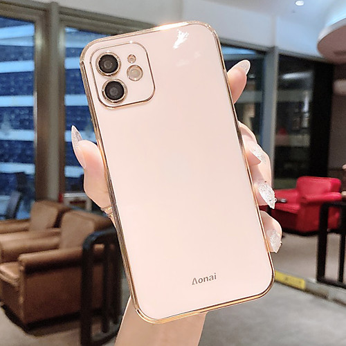 

Phone Case For Apple Back Cover iPhone 12 Pro Max 11 SE 2020 X XR XS Max 8 7 Shockproof Dustproof Solid Colored TPU