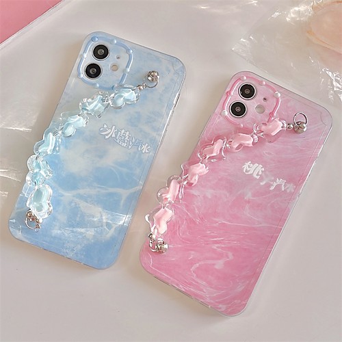 

Phone Case For Apple Back Cover iPhone 12 Pro Max 11 SE 2020 X XR XS Max 8 7 Shockproof Dustproof Lines / Waves TPU