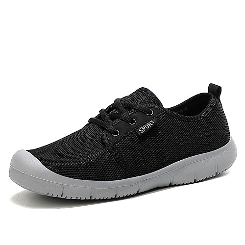 

Women's Sneakers Flat Heel Round Toe Booties Ankle Boots Daily Work Tissage Volant Solid Colored Red Light Grey Black