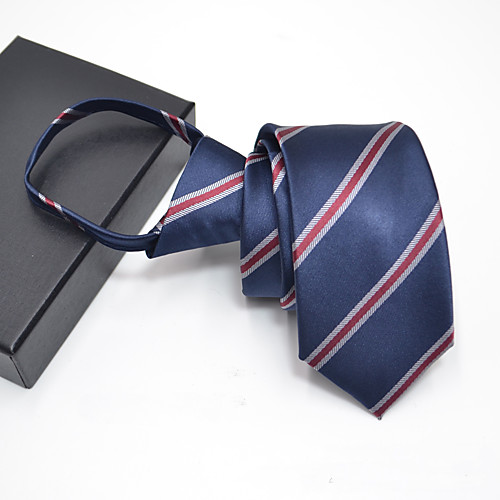 

Men's Party Necktie - Print Stylish / Pure Color / Zipper