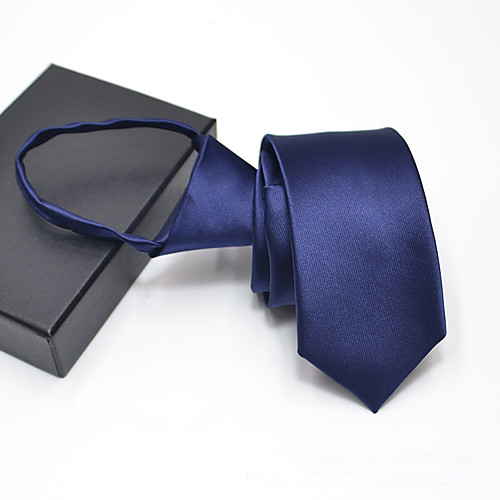 

Men's Party Necktie - Print Stylish / Pure Color / Zipper