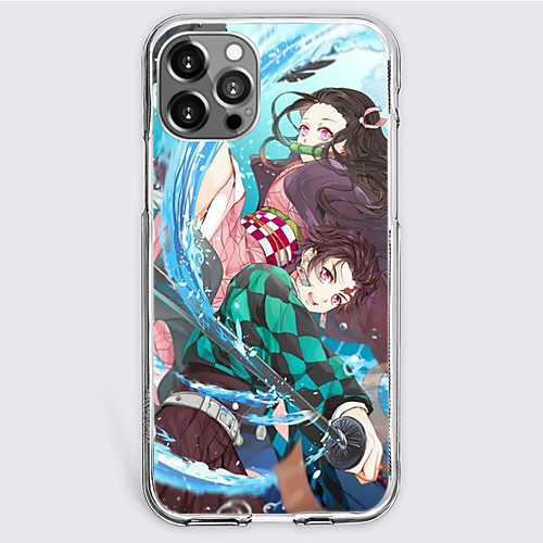 

Demon Slayer: Kimetsu no Yaiba Cartoon Characters Phone Case For Apple iPhone 12 Pro Max 11 SE 2020 X XR XS Max 8 7 Unique Design Protective Case Shockproof Dustproof Back Cover TPU