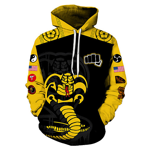 

Men's Unisex Pullover Hoodie Sweatshirt Graphic Prints Snake Print Casual Daily Holiday 3D Print Basic Designer Hoodies Sweatshirts 1 2 3
