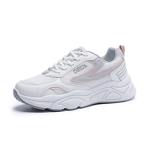 

Women's Trainers Athletic Shoes Wedge Heel Round Toe Booties Ankle Boots Daily Work Mesh PU Blue Gray Black