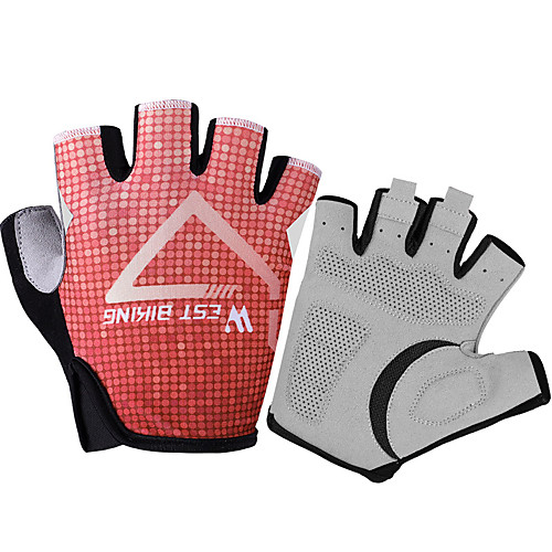 

Bike Gloves / Cycling Gloves Reflective Quick Dry Wearable Breathable Fingerless Gloves Sports Gloves Red Blue Black for Adults' Outdoor Exercise Cycling / Bike