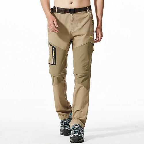 

Men's Sporty Casual / Sporty Comfort Breathable Sports Casual Daily Active Pants Pants Solid Color Full Length Pocket ArmyGreen Khaki Black