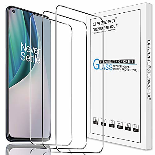 

(3 pack) compatible for oneplus nord n10 5g tempered glass screen protector, 9 hardness hd (lifetime replacement)