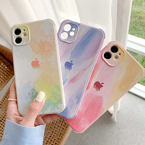 

Phone Case For Apple Back Cover iPhone 12 Pro Max 11 SE 2020 X XR XS Max 8 7 Shockproof Dustproof Color Gradient Graphic TPU