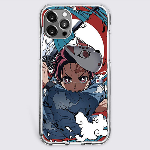 

Demon Slayer: Kimetsu no Yaiba Cartoon Characters Phone Case For Apple iPhone 12 Pro Max 11 SE 2020 X XR XS Max 8 7 Unique Design Protective Case Shockproof Dustproof Back Cover TPU