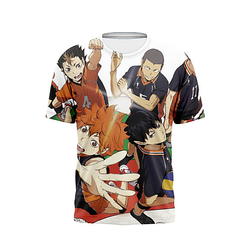 

Inspired by Haikyuu Cosplay Anime Cartoon 100% Polyester Print 3D Harajuku Graphic T-shirt For Women's / Men's