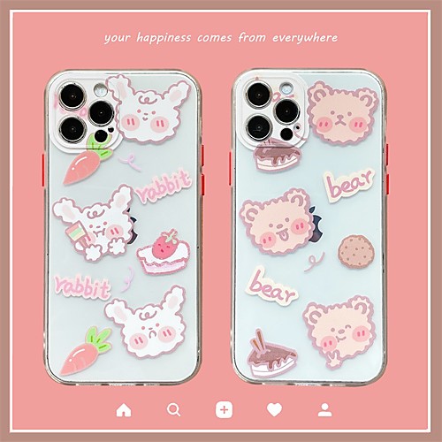 

Phone Case For Apple Back Cover iPhone 12 Pro Max 11 SE 2020 X XR XS Max 8 7 Shockproof Dustproof Cartoon TPU