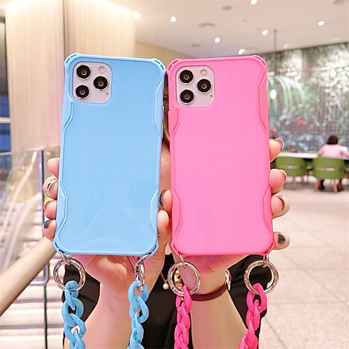 

Phone Case For Apple Back Cover iPhone 12 Pro Max 11 SE 2020 X XR XS Max 8 7 Shockproof Dustproof Solid Colored TPU