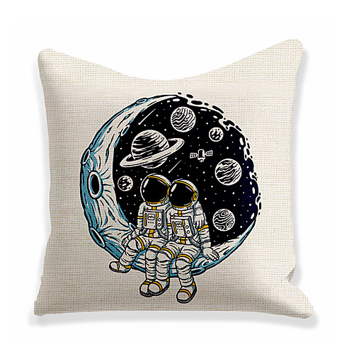

Astronaut Double Side Cushion Cover 1PC Soft Decorative Square Throw Pillow Cover Cushion Case Pillowcase for Bedroom Livingroom Superior Quality Machine Washable Outdoor Cushion for Sofa Couch Bed Chair