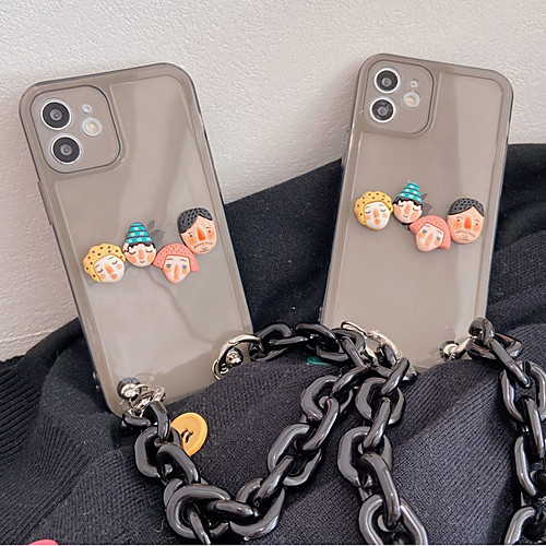 

Phone Case For Apple Back Cover iPhone 12 Pro Max 11 SE 2020 X XR XS Max 8 7 Shockproof Dustproof Graphic Transparent TPU