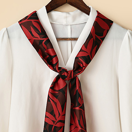 

Women's Square Scarf Going out Two-Tone Scarf Print / Polyester
