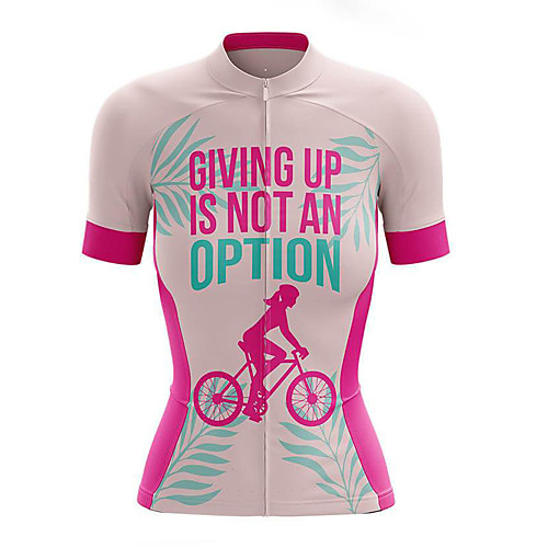 

21Grams Women's Short Sleeve Cycling Jersey Summer Spandex Pink Bike Top Mountain Bike MTB Road Bike Cycling Quick Dry Moisture Wicking Sports Clothing Apparel / Stretchy / Athleisure