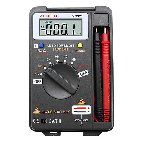 

Digital Multimeter ZOYI VC921 3 3/4 Personal Mini Digital Multimeter Handheld Pocket capacitance resistance frequency tester