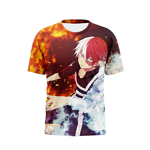 

Inspired by My Hero Academia / Boku No Hero Cosplay Anime Cartoon 100% Polyester Print 3D Harajuku Graphic T-shirt For Women's / Men's