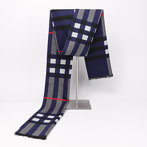 

Men's Rectangle Scarf Daily Wear As Per Picture Scarf Solid Colored