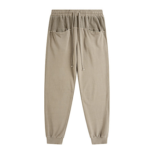 

Men's Simple Casual / Sporty Comfort Breathable Sports Daily Sports Pants Chinos Pants Solid Color Full Length Pocket Elastic Waist Blue Khaki Black Dark Gray