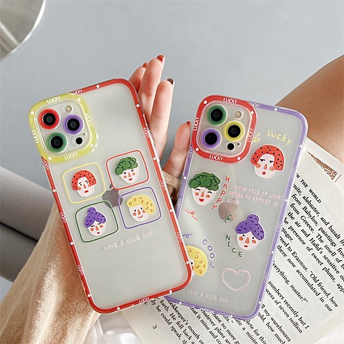 

Phone Case For Apple Back Cover iPhone 12 Pro Max 11 SE 2020 X XR XS Max 8 7 Shockproof Dustproof Cartoon TPU