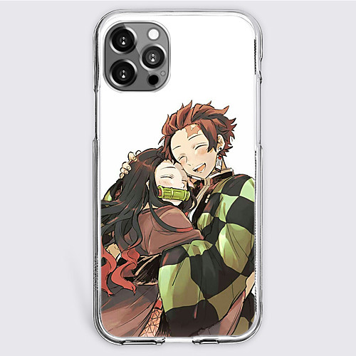 

Demon Slayer: Kimetsu no Yaiba Cartoon Characters Phone Case For Apple iPhone 12 Pro Max 11 SE 2020 X XR XS Max 8 7 Unique Design Protective Case Shockproof Dustproof Back Cover TPU