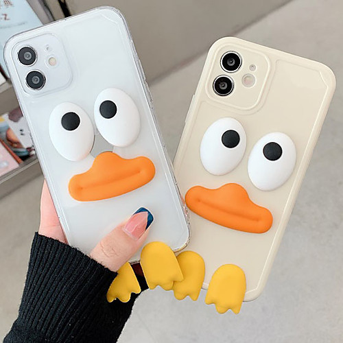 

Phone Case For Apple Back Cover iPhone 12 Pro Max 11 SE 2020 X XR XS Max 8 7 Shockproof Dustproof Cartoon Geometric Pattern Animal TPU