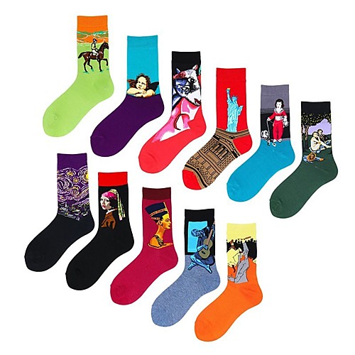 

Men's Socks Mixed Color / Sports and Outdoors Socks Medium Athleisure Black 1 1 Pair