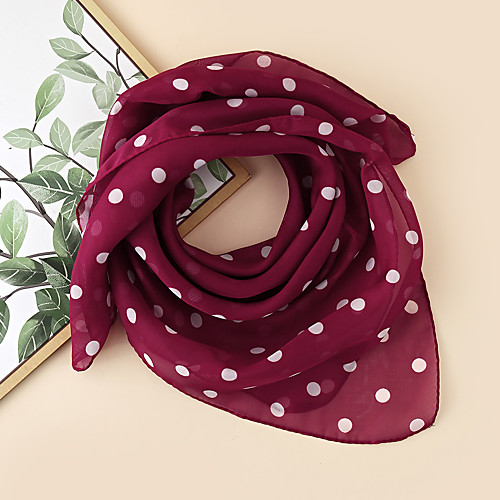 

Women's Square Scarf Holiday Two-Tone Scarf Paisley / Tri-Tone / Polyester