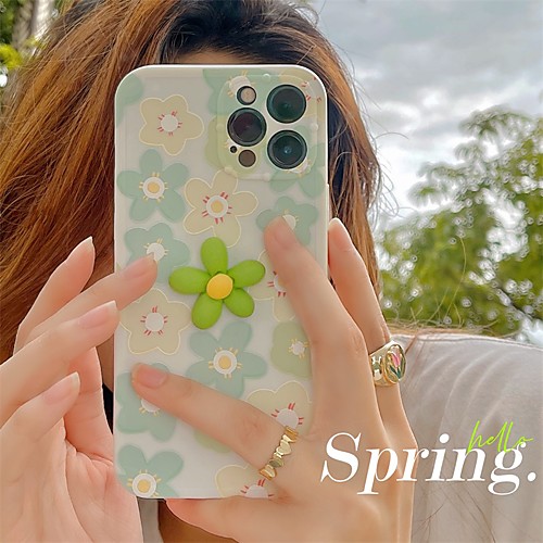 

Phone Case For Apple Back Cover iPhone 12 Pro Max 11 SE 2020 X XR XS Max 8 7 Shockproof Dustproof Flower TPU