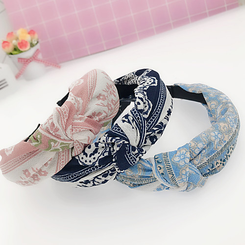 

Women's New Fashion Printing Hairband Adult Knotted Hair Accessories 3pcs
