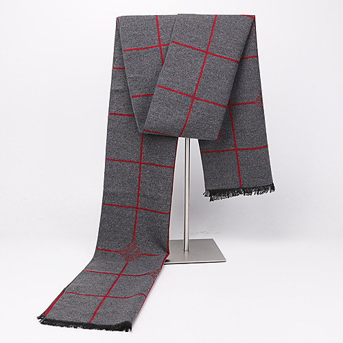 

Men's Rectangle Scarf Daily Wear As Per Picture Scarf Lattice