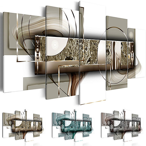 

Print Rolled Canvas Prints - Abstract Comtemporary Five Panels Art Prints