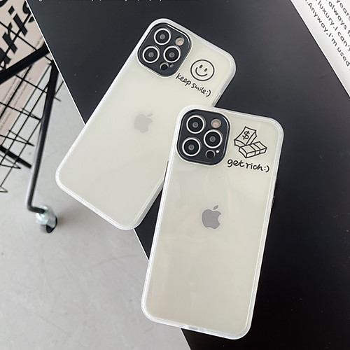 

Phone Case For Apple Back Cover iPhone 12 Pro Max 11 SE 2020 X XR XS Max 8 7 Shockproof Dustproof Graphic Transparent TPU