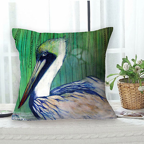 

Bird Double Side Cushion Cover 1PC Soft Decorative Square Throw Pillow Cover Cushion Case Pillowcase for Bedroom Livingroom Superior Quality Machine Washable Outdoor Cushion for Sofa Couch Bed Chair Oil Painting Style