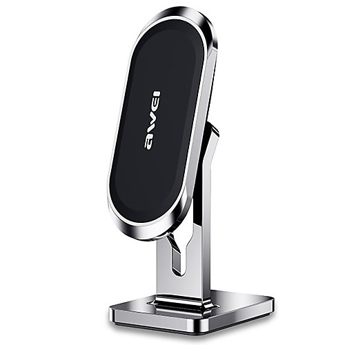 

AWEI Phone Holder Stand Mount Desk Phone Holder Adjustable 360°Rotation Magnetic Phone Holder Aluminum ABS Phone Accessory iPhone 12 11 Pro Xs Xs Max Xr X 8 Samsung Glaxy S21 S20 Note20
