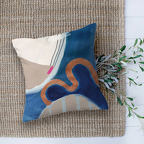 

Oil Painting Style Double Side Cushion Cover 1PC Soft Decorative Square Throw Pillow Cover Cushion Case Pillowcase for Bedroom Livingroom Superior Quality Machine Washable Outdoor Cushion for Sofa Couch Bed Chair