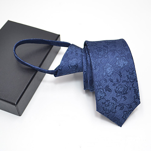 

Men's Party Necktie - Print Stylish / Pure Color / Zipper