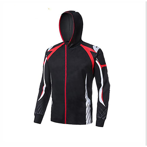 

CAWANFLY Men's Hoodie Jacket Fishing Jacket Outdoor Long Sleeve UPF50 UV Protection Quick Dry Waterproof Zipper Lightweight Jacket Top Autumn / Fall Spring Summer Athleisure Fishing Camping & Hiking