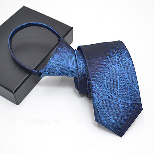 

Men's Party Necktie - Print Stylish / Pure Color / Zipper