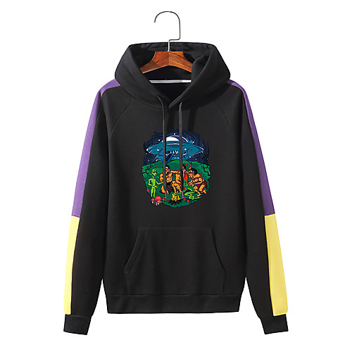 

Men's Hoodie Print Print Daily Hot Stamping Streetwear Hoodies Sweatshirts Light gray Black