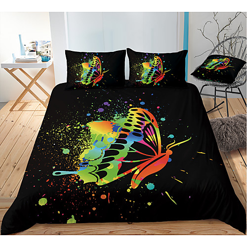 

Colorful Tie Dye Duvet Cover Set Boho Hippie Bedding Set Rainbow Tie Dyed Comforter Cover Queen 3 Pieces for Kids Teens Adults 1