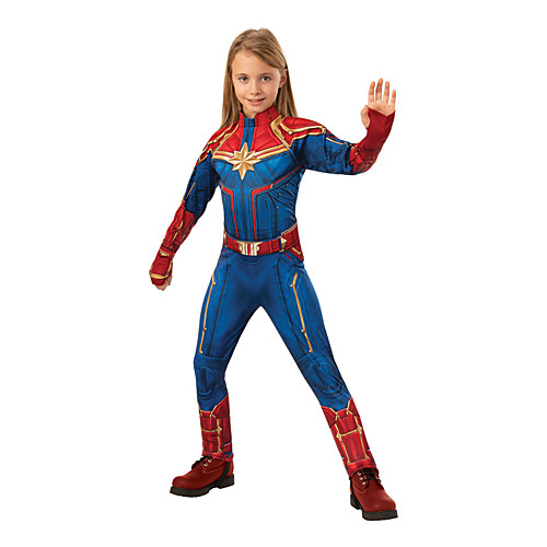 

Super Heroes Cosplay Costume Outfits Boys' Girls' Movie Cosplay Cosplay Blue Leotard / Onesie Mask Waist Belt Halloween Children's Day Masquerade Polyester