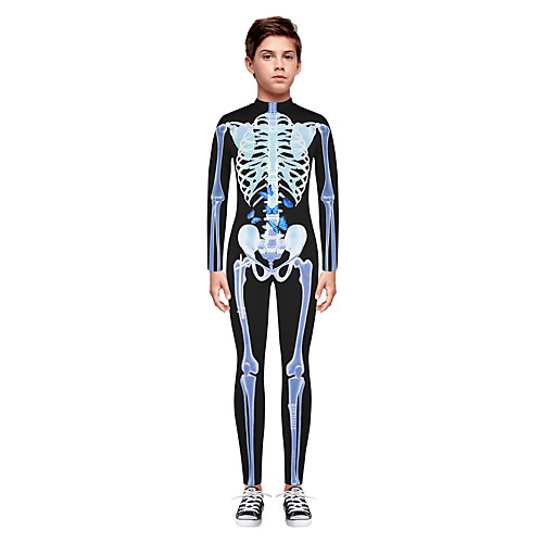 

Ghost Cosplay Costume Girls' Movie Cosplay Cosplay Halloween Black Leotard / Onesie Zentai Christmas Halloween New Year Polyester