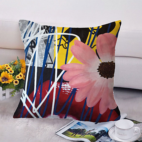 

Floral Double Side Cushion Cover 1PC Soft Decorative Square Throw Pillow Cover Cushion Case Pillowcase for Bedroom Livingroom Superior Quality Machine Washable Outdoor Cushion for Sofa Couch Bed Chair