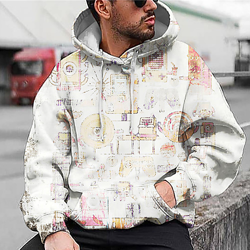 

Men's Unisex Hoodie Graphic Prints Game Print Daily Sports 3D Print 3D Print Casual Hoodies Sweatshirts White