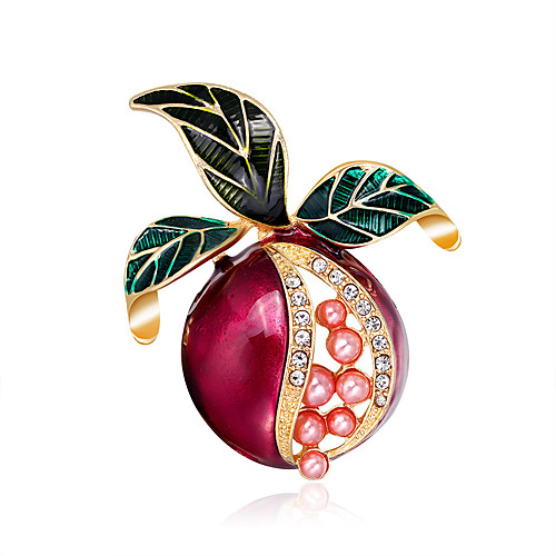 

Women's Brooches Vintage Style Botanical Vintage Brooch Jewelry Purple For Casual Daily