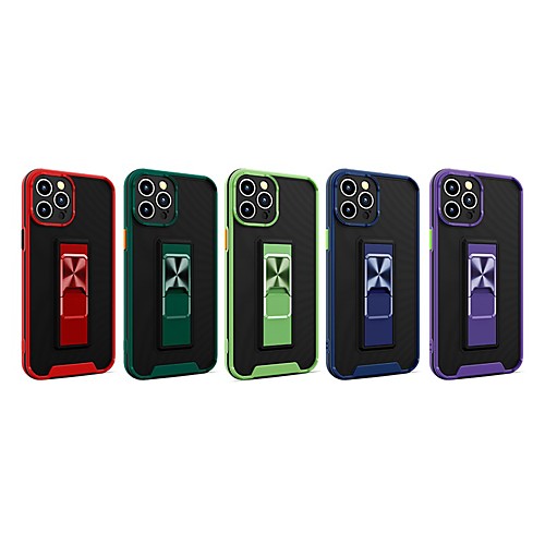 

Phone Case For Apple Back Cover iPhone 12 Pro Max 11 SE 2020 X XR XS Max 8 7 6 Shockproof Dustproof with Stand Armor TPU