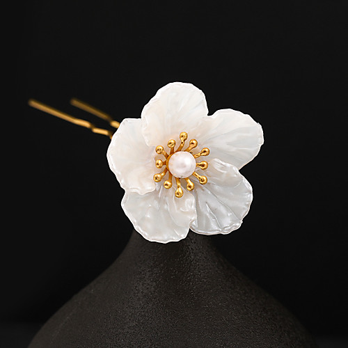 

original new style ancient style headdress simple hanfu hair ornaments white camellia costume hairpin ancient style hanfu accessories wholesale women